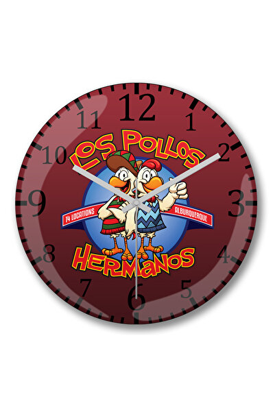 BASKI DÜNYASI ساعة حائط لوس بولوس هيرمانوس من الزجاج الحقيقي المنحني