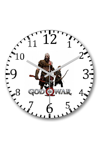 BASKI DÜNYASI Ceas de perete God Of War din sticlă autentică bombată (2)