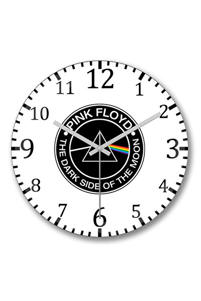 BASKI DÜNYASI الجانب المظلم من ساعة حائط القمر من الزجاج الحقيقي المنحني