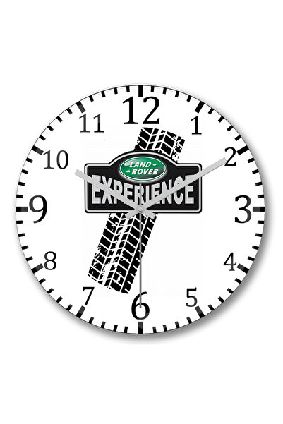 BASKI DÜNYASI Ceas de perete Land Rover Experience din sticlă autentică bombată