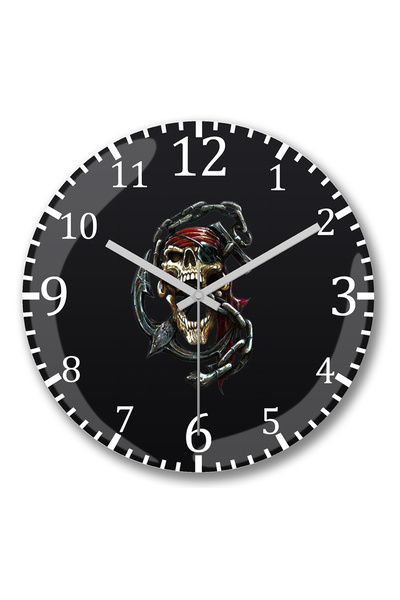 BASKI DÜNYASI ساعة حائط كرانيو كورينتي من الزجاج الحقيقي المنحني