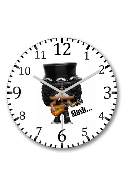 BASKI DÜNYASI ساعة حائط مائلة من الزجاج الحقيقي