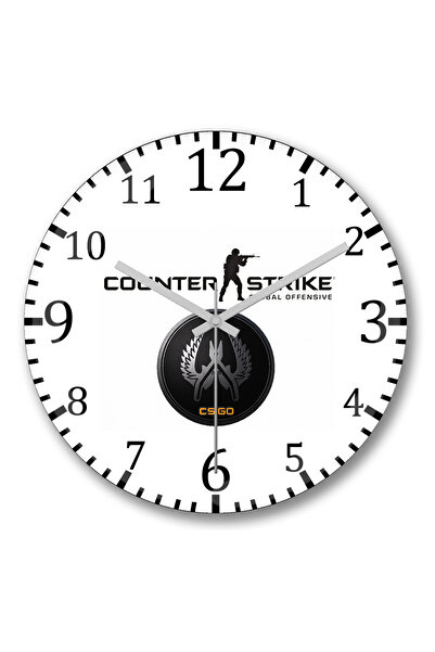 BASKI DÜNYASI Ceas de perete Counter Strike Cs Go din sticlă autentică bombată