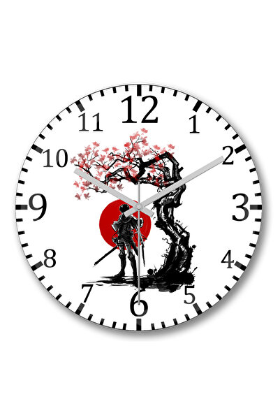 BASKI DÜNYASI ساعة حائط Attack On Titan Titan Shifter Under The Sun من الزجاج الحقيقي المنحني