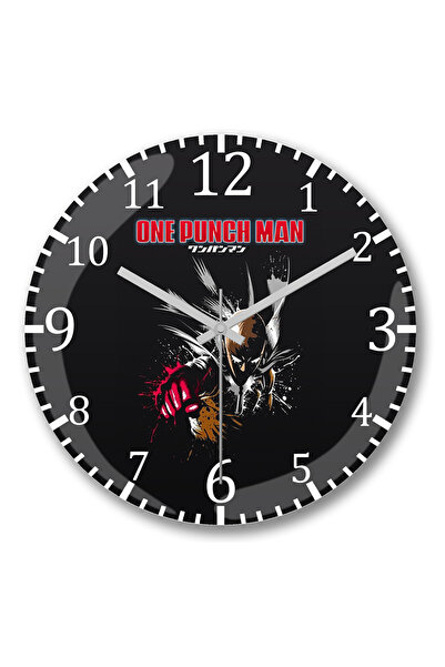 BASKI DÜNYASI ساعة حائط ون بانش مان من الزجاج الحقيقي المنحني