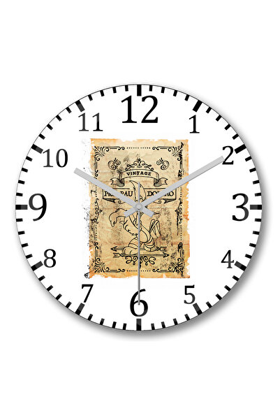 BASKI DÜNYASI Ceas de perete vintage Pica-Pau din sticlă autentică bombată