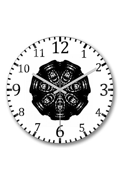 BASKI DÜNYASI ساعة حائط سيتي ماكاكوس من الزجاج الحقيقي المنحني