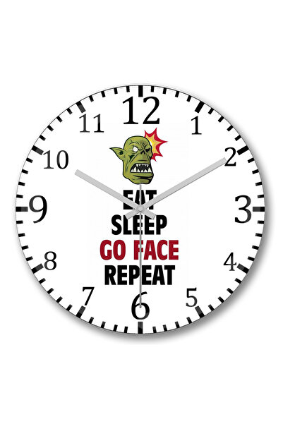 BASKI DÜNYASI Ceas de perete Smorc din sticlă autentică bombată