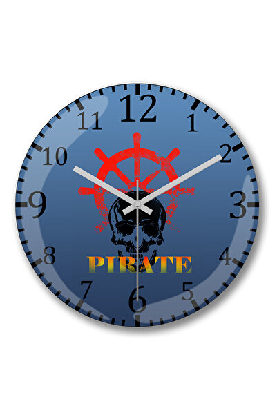 BASKI DÜNYASI Ceas de perete Pika din sticlă autentică bombată