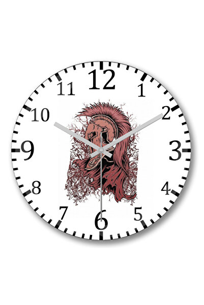 BASKI DÜNYASI ساعة حائط كافاليرو نيرد ريس من الزجاج الحقيقي المنحني