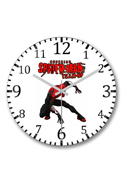 BASKI DÜNYASI Ceas de perete Superior Spider Man din sticlă autentică bombată