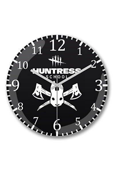 BASKI DÜNYASI Ceas de perete Dead By Daylight Huntress School din sticlă aute...
