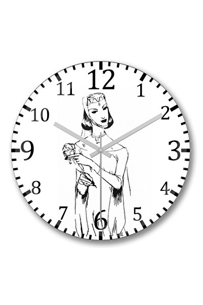 BASKI DÜNYASI ساعة حائط توريادور من الزجاج الحقيقي المنحني