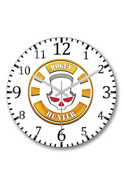 BASKI DÜNYASI ساعة حائط روج هانتر من الزجاج الحقيقي المنحني