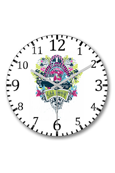 BASKI DÜNYASI Ceas de perete din Las Vegas din sticlă autentică bombată