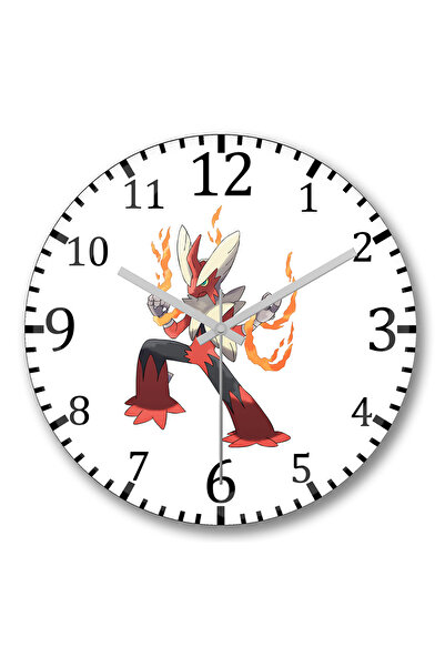 BASKI DÜNYASI ساعة حائط بوكيمون جو بيكاتشو بلازيكين من الزجاج الحقيقي المنحني