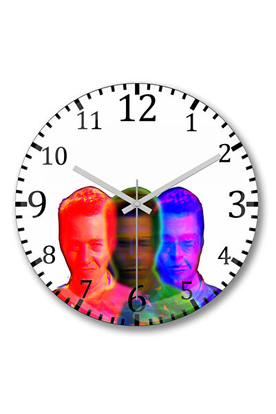 BASKI DÜNYASI أين ساعة حائط العقل من الزجاج الحقيقي المنحني