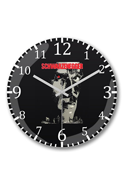 BASKI DÜNYASI Ceas de perete O Exterminador do Futuro din sticlă autentică bo...