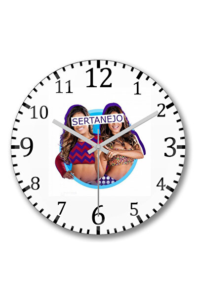 BASKI DÜNYASI Ceas de perete Sertanejo din sticlă autentică bombată
