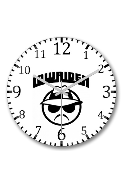 BASKI DÜNYASI ساعة حائط لوريدر من الزجاج الحقيقي المنحني