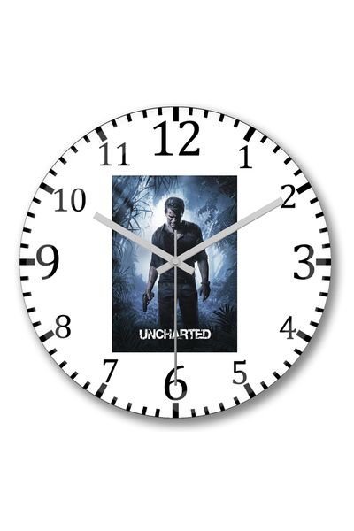 BASKI DÜNYASI ساعة حائط مجهولة من الزجاج الحقيقي المنحني