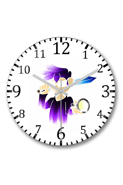 BASKI DÜNYASI Ceas de perete Desenho din sticlă autentică bombată