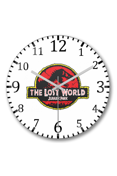 BASKI DÜNYASI Ceas de perete The Lost World din sticlă autentică bombată