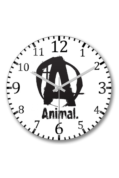 BASKI DÜNYASI Ceas de perete cu elemente anime din sticlă autentică