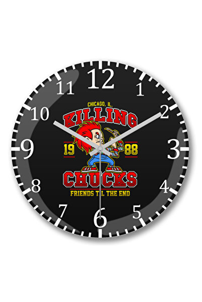 BASKI DÜNYASI Ceas de perete The Killing Chucks din sticlă autentică bombată