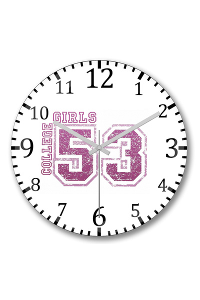 BASKI DÜNYASI Ceas de perete College 53 din sticlă autentică bombată