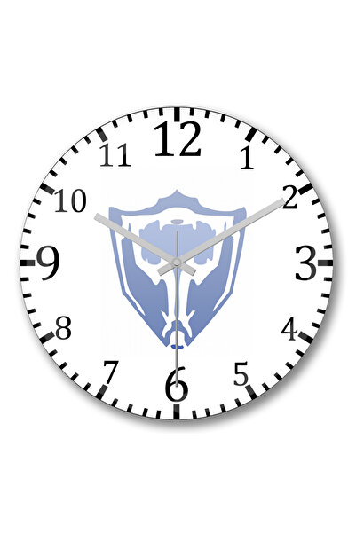 BASKI DÜNYASI Ceas de perete T'Challa Pantera Negra din sticlă autentică