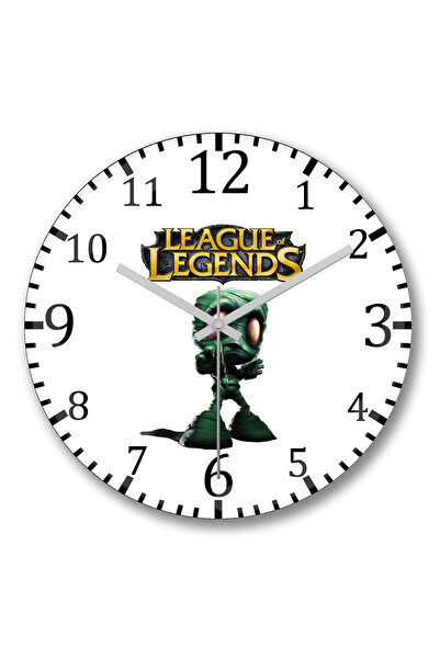 BASKI DÜNYASI Ceas de perete League Of Legends6 din sticlă autentică bombată
