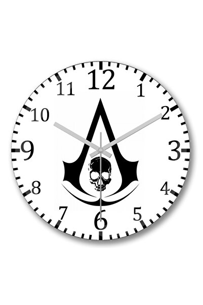 BASKI DÜNYASI Ceas de perete Assassins Creed din sticlă autentică bombată