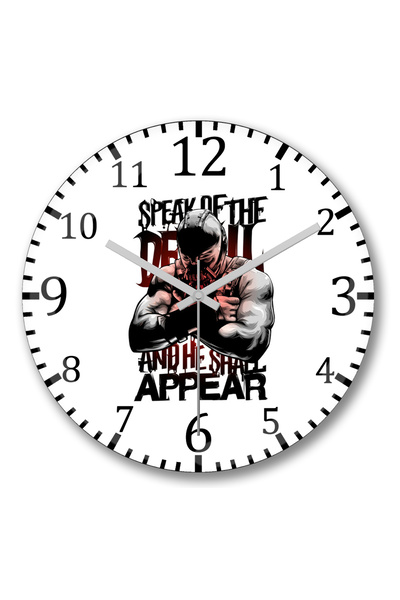 BASKI DÜNYASI Ceas de perete Bane Speak Of The Devil din sticlă autentică bom...