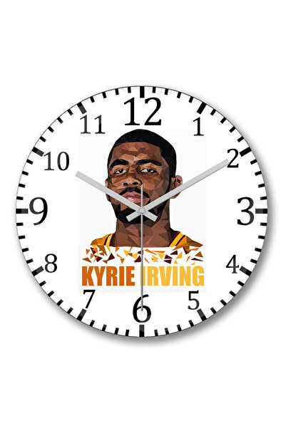 BASKI DÜNYASI Ceas de perete Kyrie Irving din sticlă autentică bombată