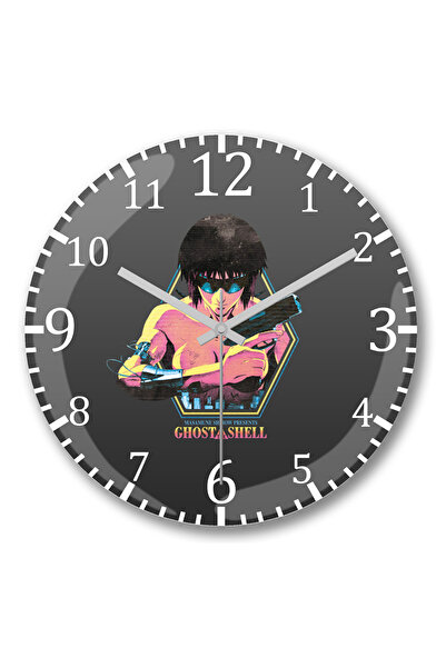 BASKI DÜNYASI Ceas de perete Ghost in the Shell din sticlă autentică bombată