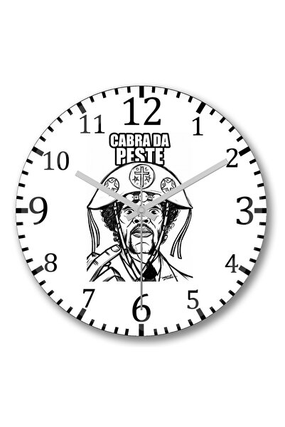 BASKI DÜNYASI ساعة حائط جولز كانجاسيرو من الزجاج الحقيقي المنحني