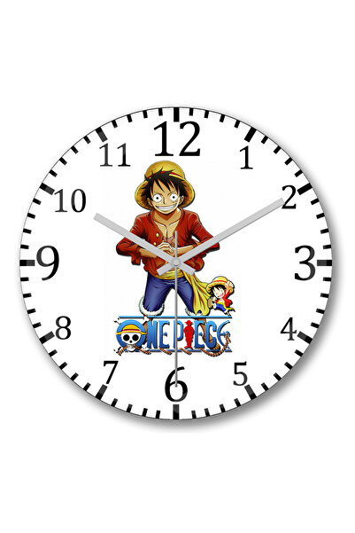BASKI DÜNYASI Ceas de perete Luffy One Piece din sticlă autentică bombată