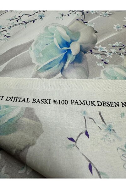 ÖZDEM HOME Dijital Baskı 3 Boyutlu %100 Pamuklu Nevresimlik Çarşaflık kumaş (100*240)