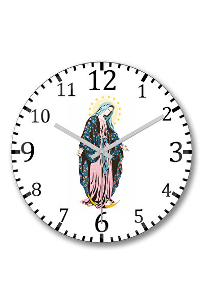 BASKI DÜNYASI Ceas de perete Nossa Senhora din sticlă autentică bombată