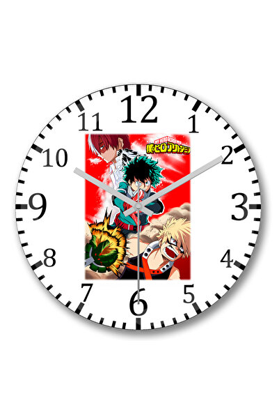 BASKI DÜNYASI Ρολόι τοίχου Boku no Hero Academia με κυρτό γυαλί