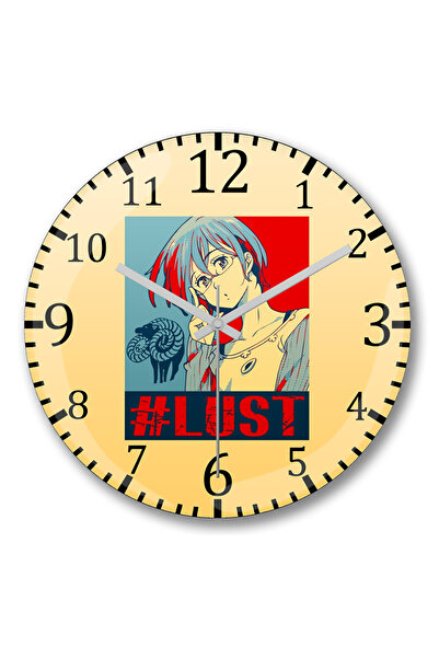 BASKI DÜNYASI Ceas de perete The Seven Deadly Sins Gowther Lust din sticlă au...