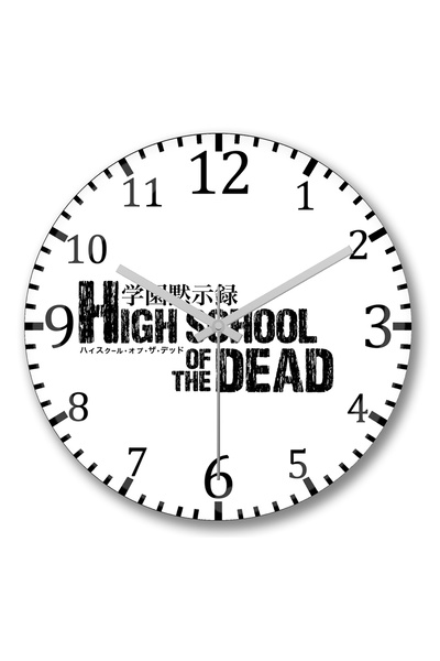 BASKI DÜNYASI ساعة حائط من الزجاج الحقيقي المنحني من مدرسة الموتى الثانوية