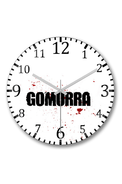 BASKI DÜNYASI ساعة حائط جومورا من الزجاج الحقيقي المنحني