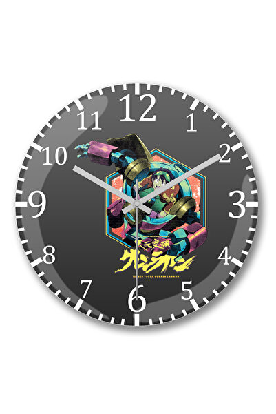 BASKI DÜNYASI Ceas de perete Tengen Toppa Gurren Lagann din sticlă de veritab...