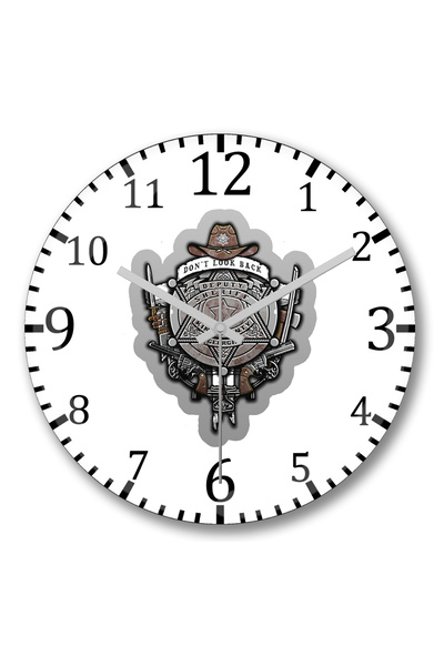 BASKI DÜNYASI Ceas de perete The Walking Dead Crest din sticlă autentică bombată