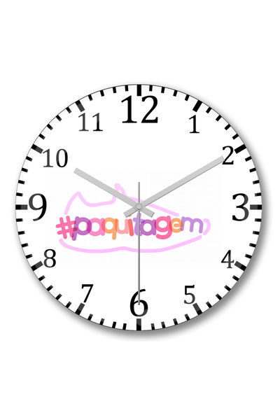 BASKI DÜNYASI Ceas de perete Paquitagem din sticlă autentică