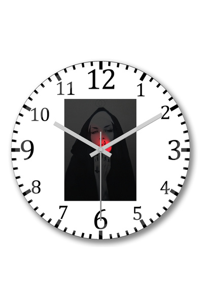 BASKI DÜNYASI Ceas de perete Freira Gotica din sticlă autentică bombată