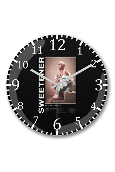 BASKI DÜNYASI Ρολόι τοίχου Ariana Grande Sweetener με κυρτό γυαλί