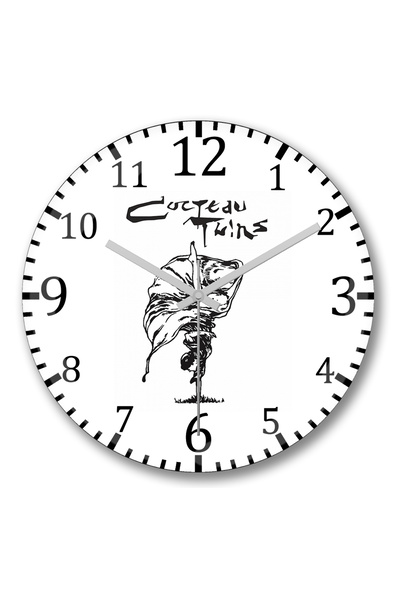BASKI DÜNYASI ساعة حائط كوكتو توينز من الزجاج الحقيقي المنحني